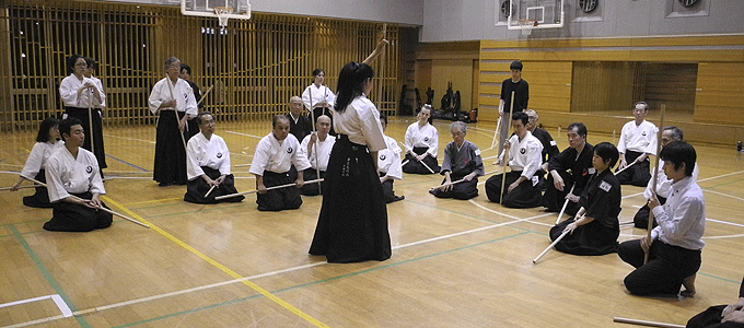居合道の集合写真